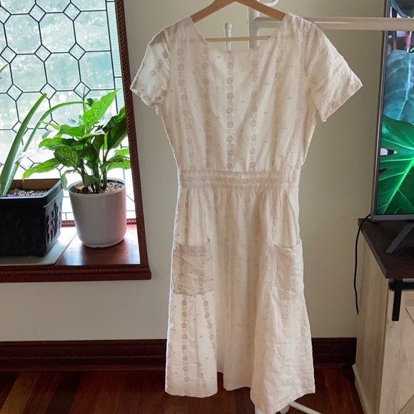 Sézane Odalie Dress in Off White - Picture 3 of 4